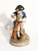 Statuina di Giovane in Porcellana di Capodimonte Anni 40