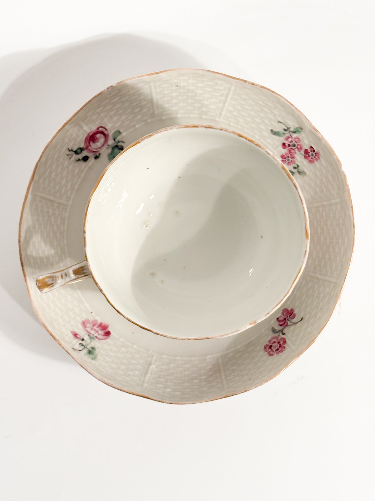 Meissen Porcelain Coffee Cup Painted with Classic Scenes from the 1800s