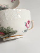 Tazzina da Caffè in Porcellana di Meissen Dipinta con Scene Classiche del 1800