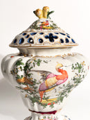 Vaso Brucia Profumo in Porcellana Francese Dipinto a Mano Anni 20