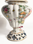 Vaso Brucia Profumo in Porcellana Francese Dipinto a Mano Anni 20