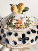 Vaso Brucia Profumo in Porcellana Francese Dipinto a Mano Anni 20