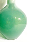 Green Murano Glass Vase with Gold Leaf by Archimede Seguso, 1950s