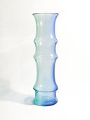 Light Blue and Blue Murano Glass Vase by Nason Bamboo from the 1980s