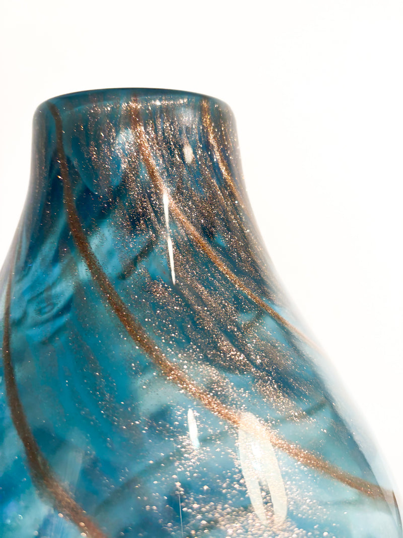 Murano Glass Vase with Aventurine by Fratelli Toso, 1950s