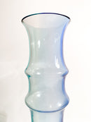 Light Blue and Blue Murano Glass Vase by Nason Bamboo from the 1980s