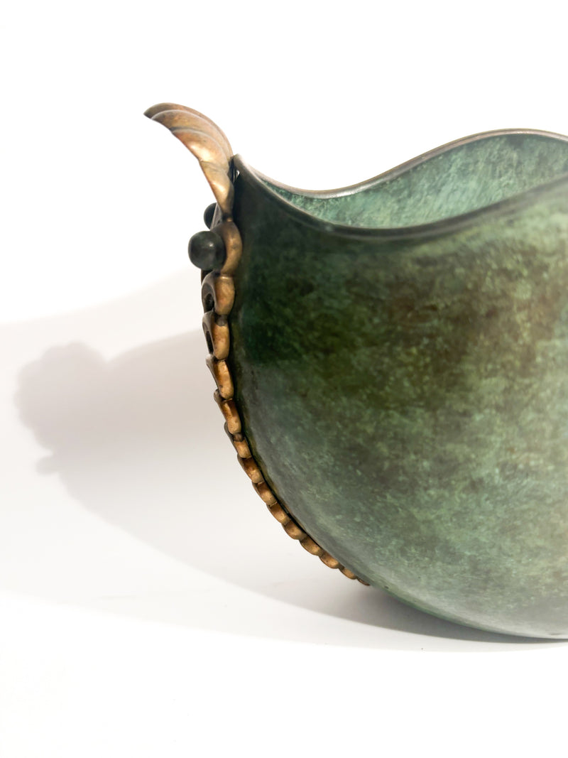 Patented Feathered Bronze Vase from the early twentieth century