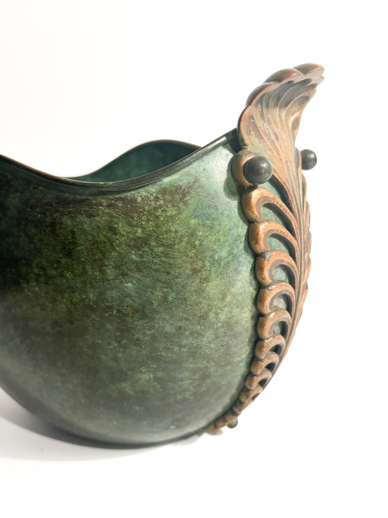 Patented Feathered Bronze Vase from the early twentieth century