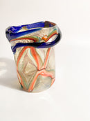 Goto de Fornasa Dorato e Blu in Vetro di Murano Anni 80