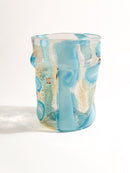 Goto de Fornasa in Vetro di Murano Azzurro Anni 80