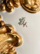 Centrotavola in Porcellana di Rosenthal Bianco e Oro Anni 60