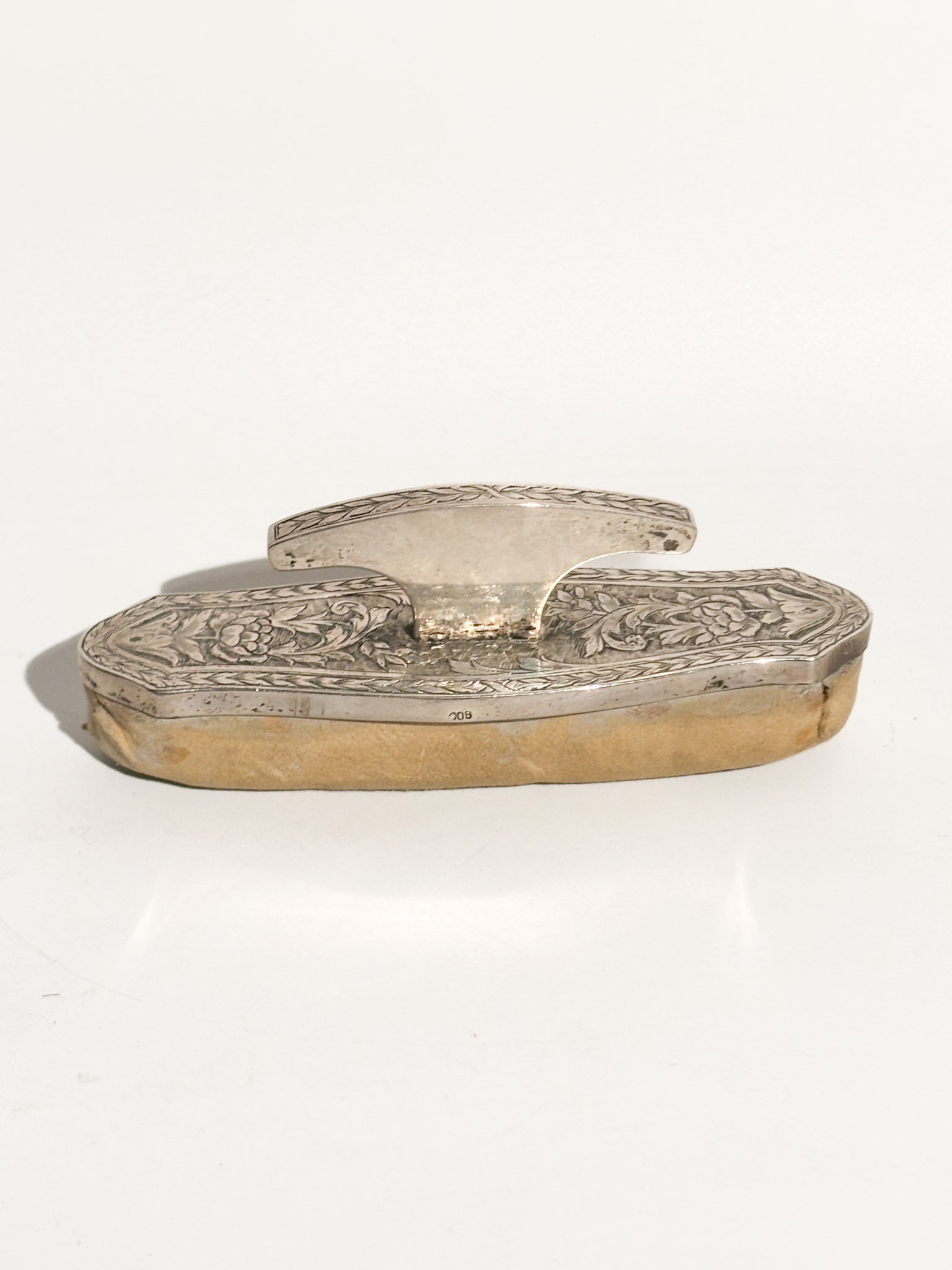Nail Buffer Antique in 800 Silver Late 19th Century