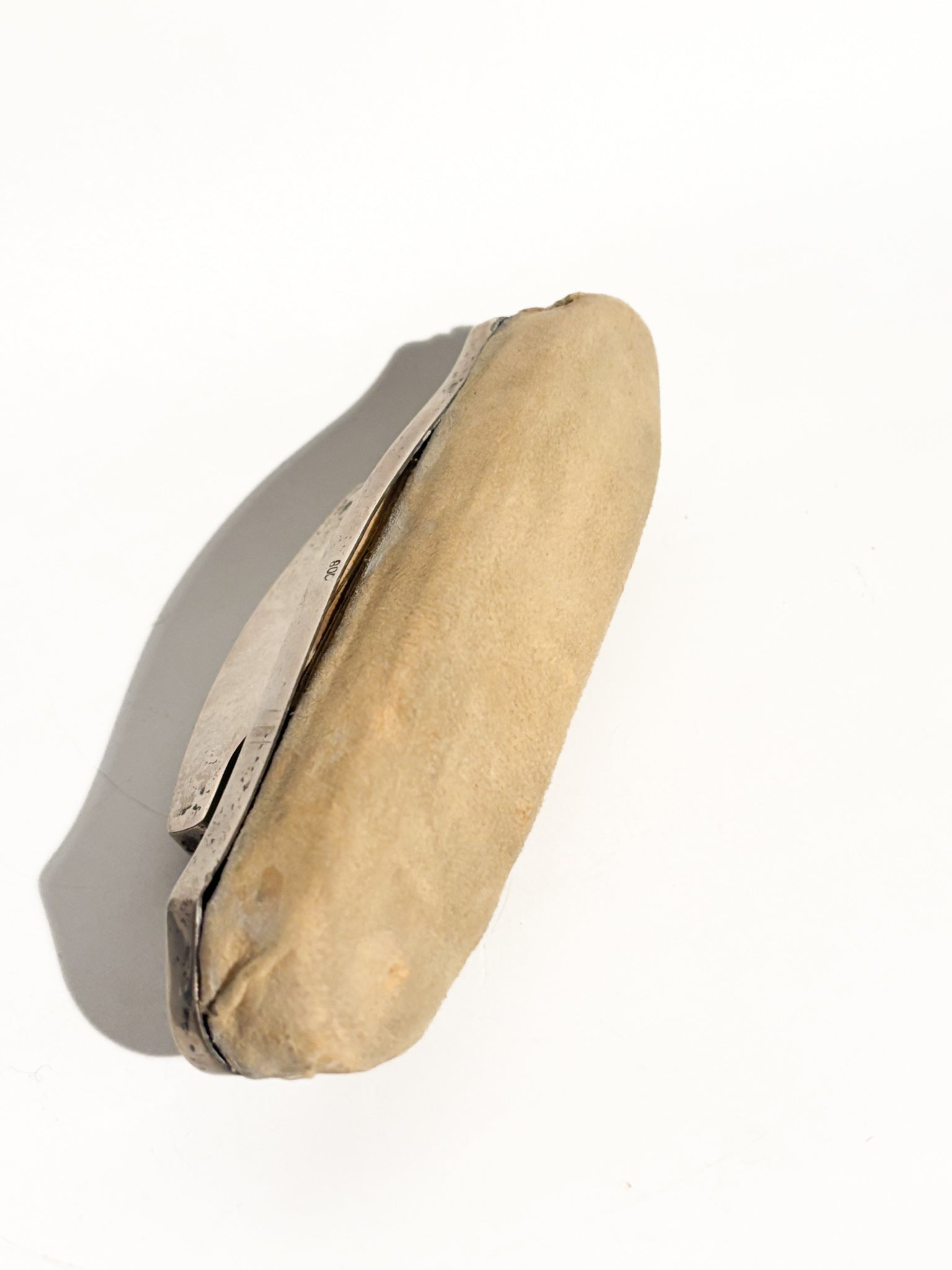 Nail Buffer Antique in 800 Silver Late 19th Century