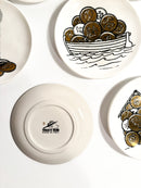 Set di Otto Sottobicchieri Fornasetti Decorazione 'Monete' per Banca Unione Milano Anni 60