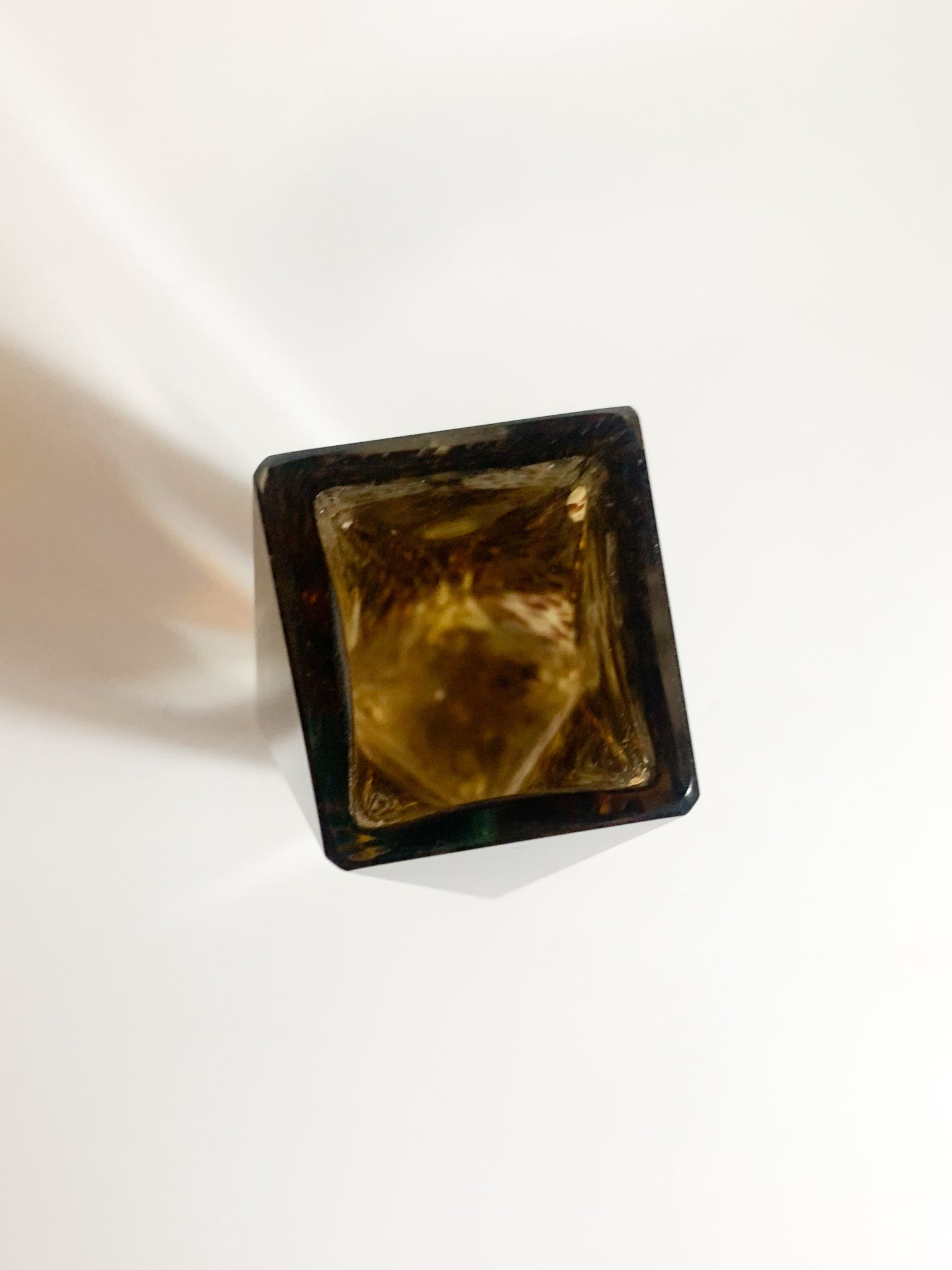 Vaso Geometrico in Vetro di Murano Maculato Attribuito a Flavio Poli Anni 60