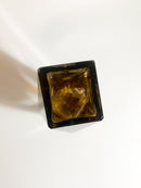 Vaso Geometrico in Vetro di Murano Maculato Attribuito a Flavio Poli Anni 60