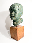 Terracotta Sculpture of a Bust of a Young Man by Bruno Bambacaro, 1970s