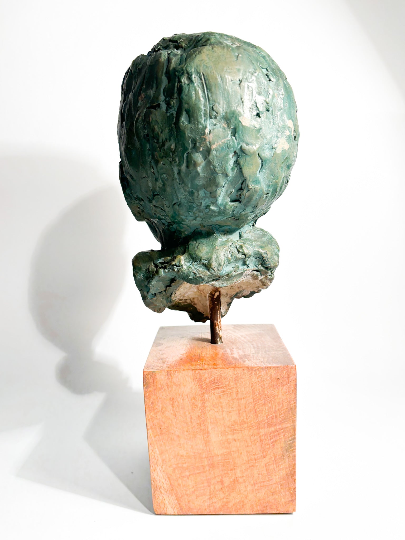 Terracotta Sculpture of a Bust of a Young Man by Bruno Bambacaro, 1970s