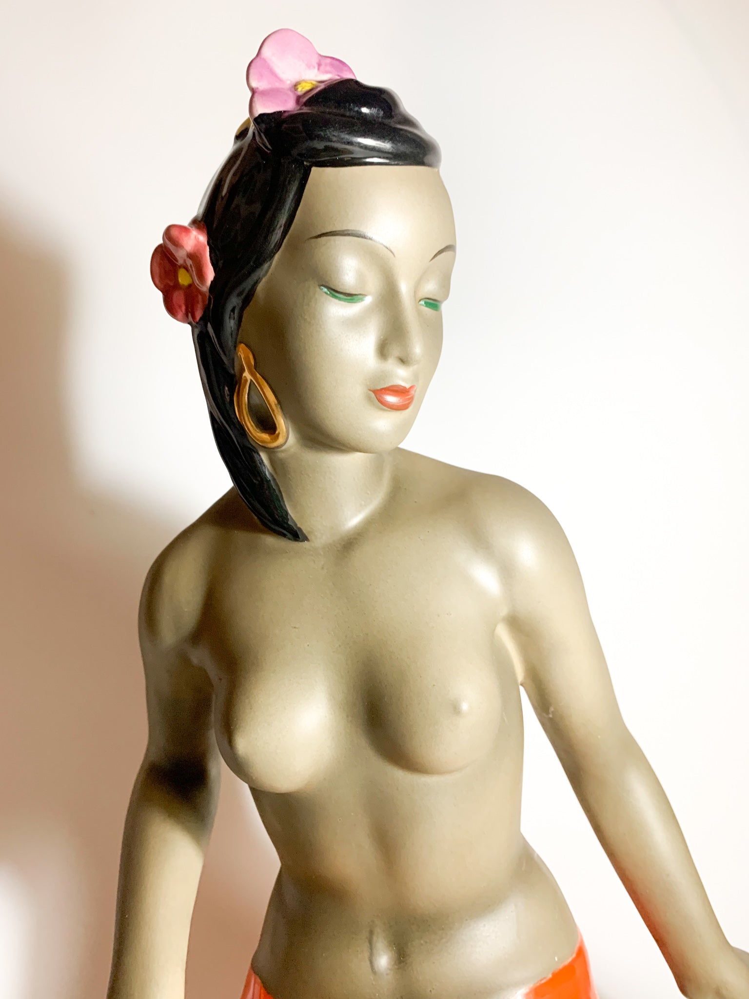 Scultura di Dama Etnica Di C.I.A. Manna Torino Anni 50