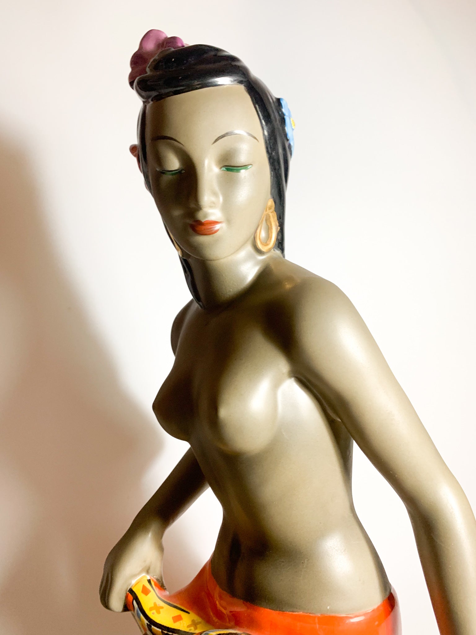 Scultura di Dama Etnica Di C.I.A. Manna Torino Anni 50