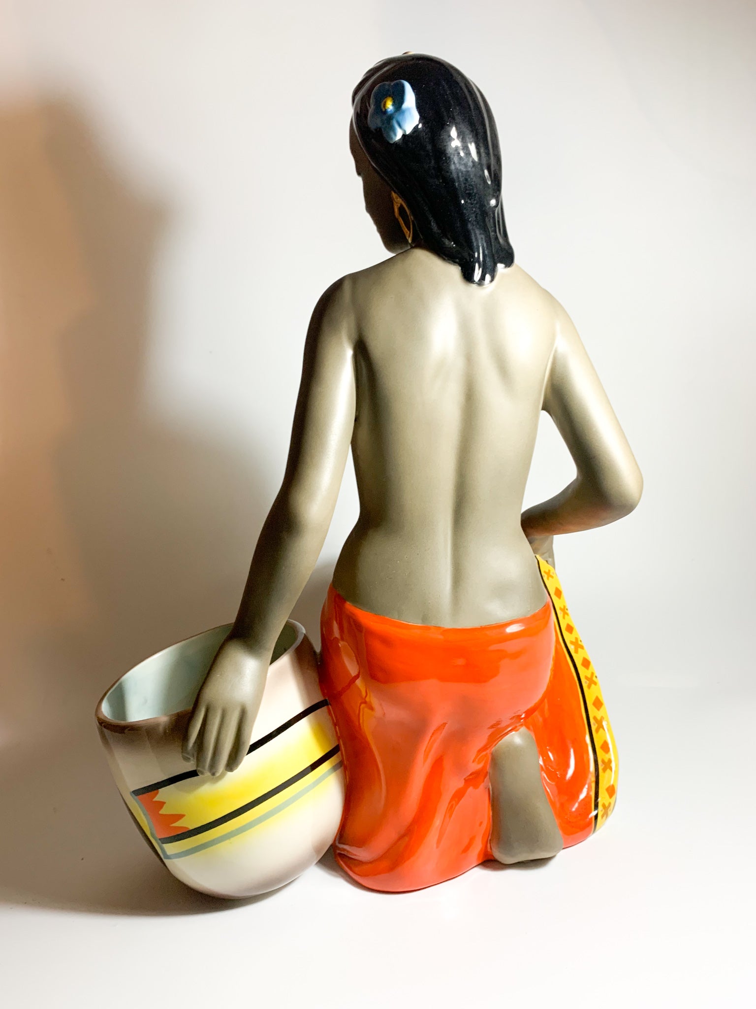 Scultura di Dama Etnica Di C.I.A. Manna Torino Anni 50