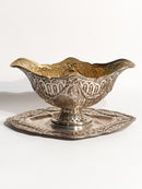 Silver 800 Chiseled Sauceboat XIX - XX Century