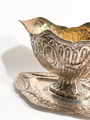 Silver 800 Chiseled Sauceboat XIX - XX Century