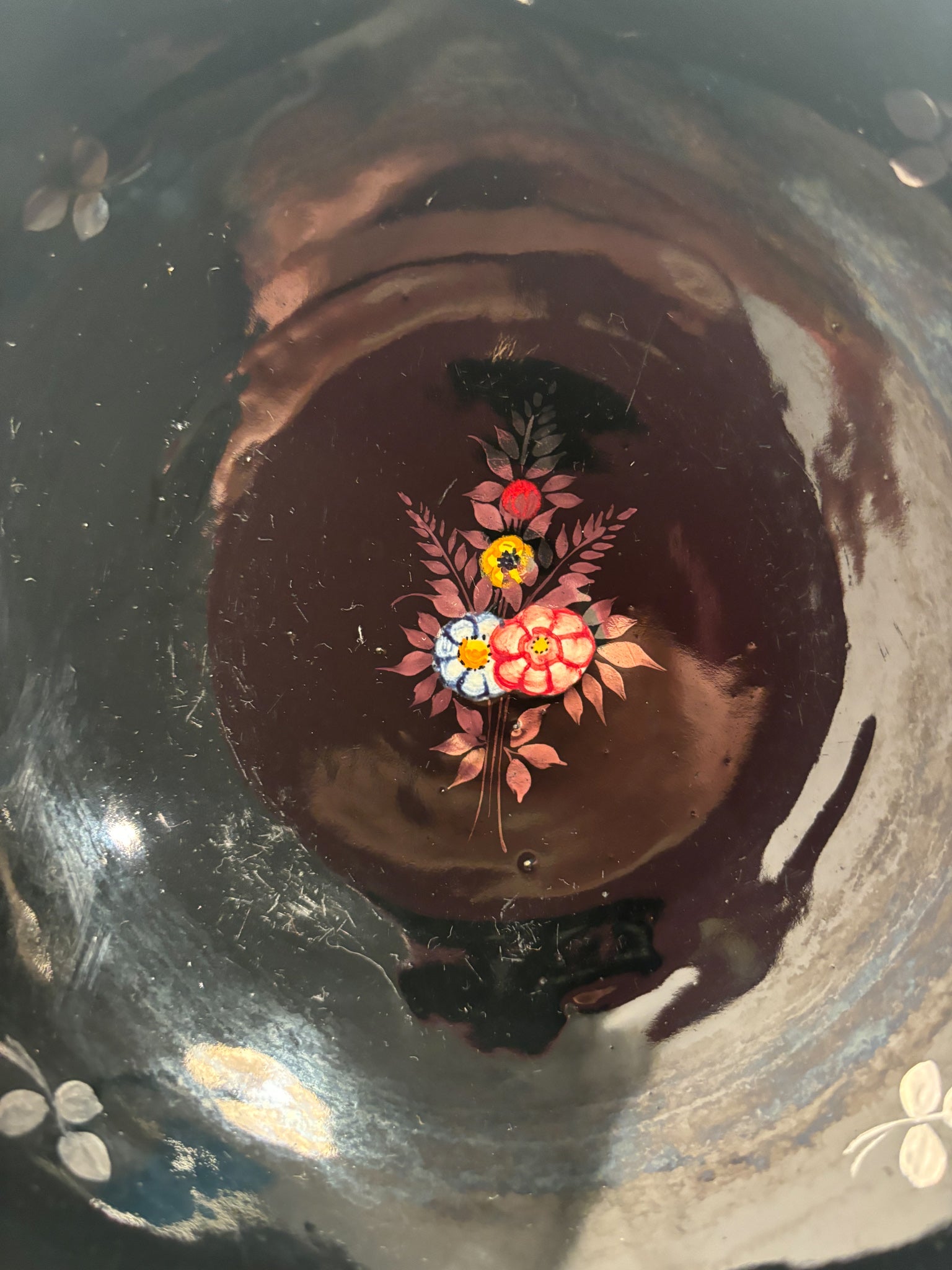 Hand-Painted Deruta Ceramic Bowl from the 1950s