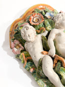 Mensola Attribuita a Ceramiche Minghetti Lavorata e Dipinta a Mano nel 1800