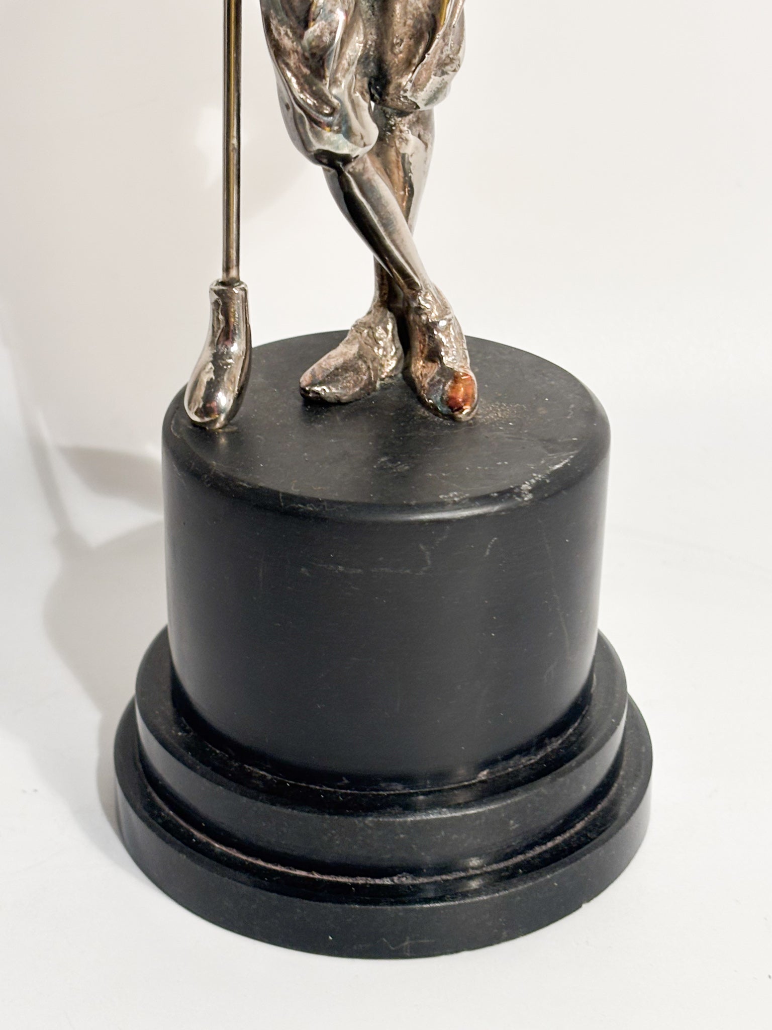 Silver-Plated Golfer Sculpture 1970s