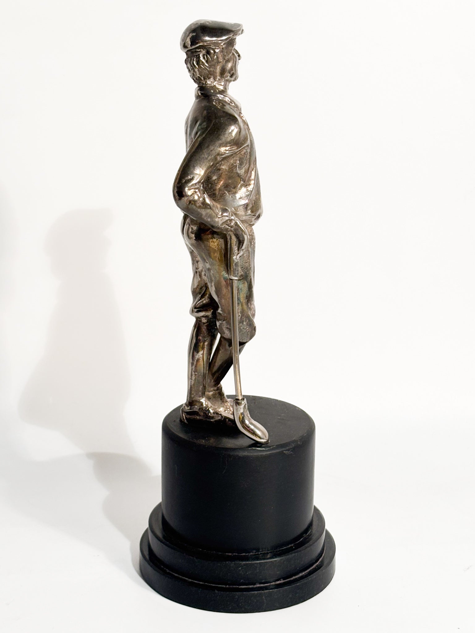 Silver-Plated Golfer Sculpture 1970s