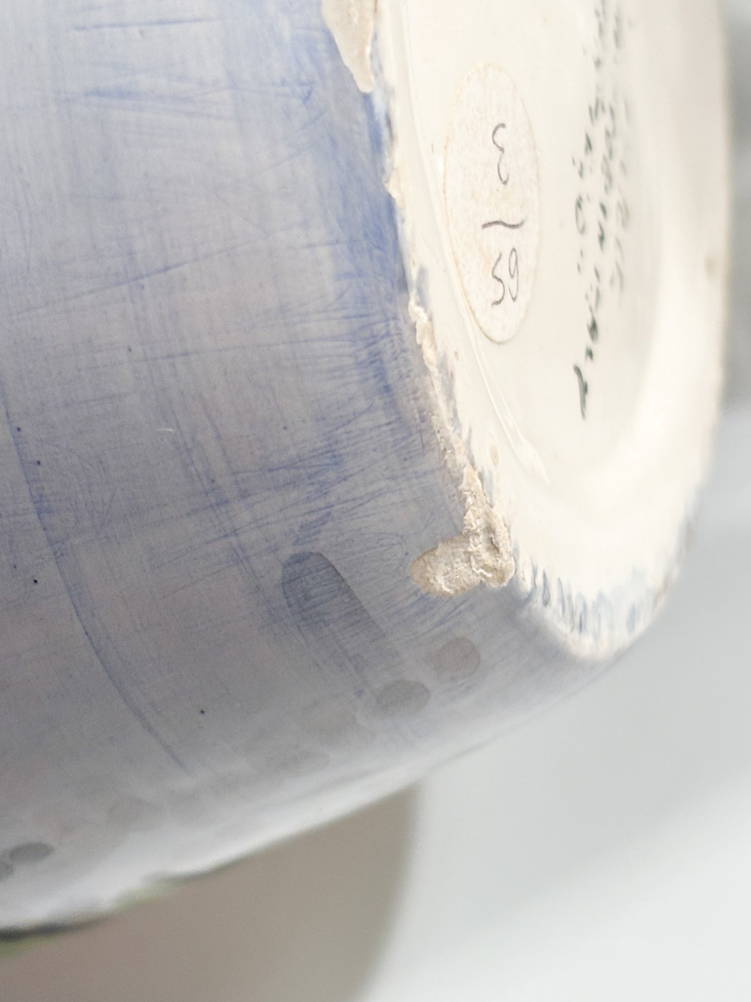 Pair of Vases in Hand-Painted Castelli Ceramics from the 1950s