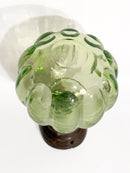 Sfera da Scalinata in Cristallo di Boemia e Base in Ottone XIX Secolo