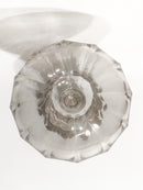 Sfera da Scalinata in Cristallo di Boemia e Base in Ottone XIX Secolo