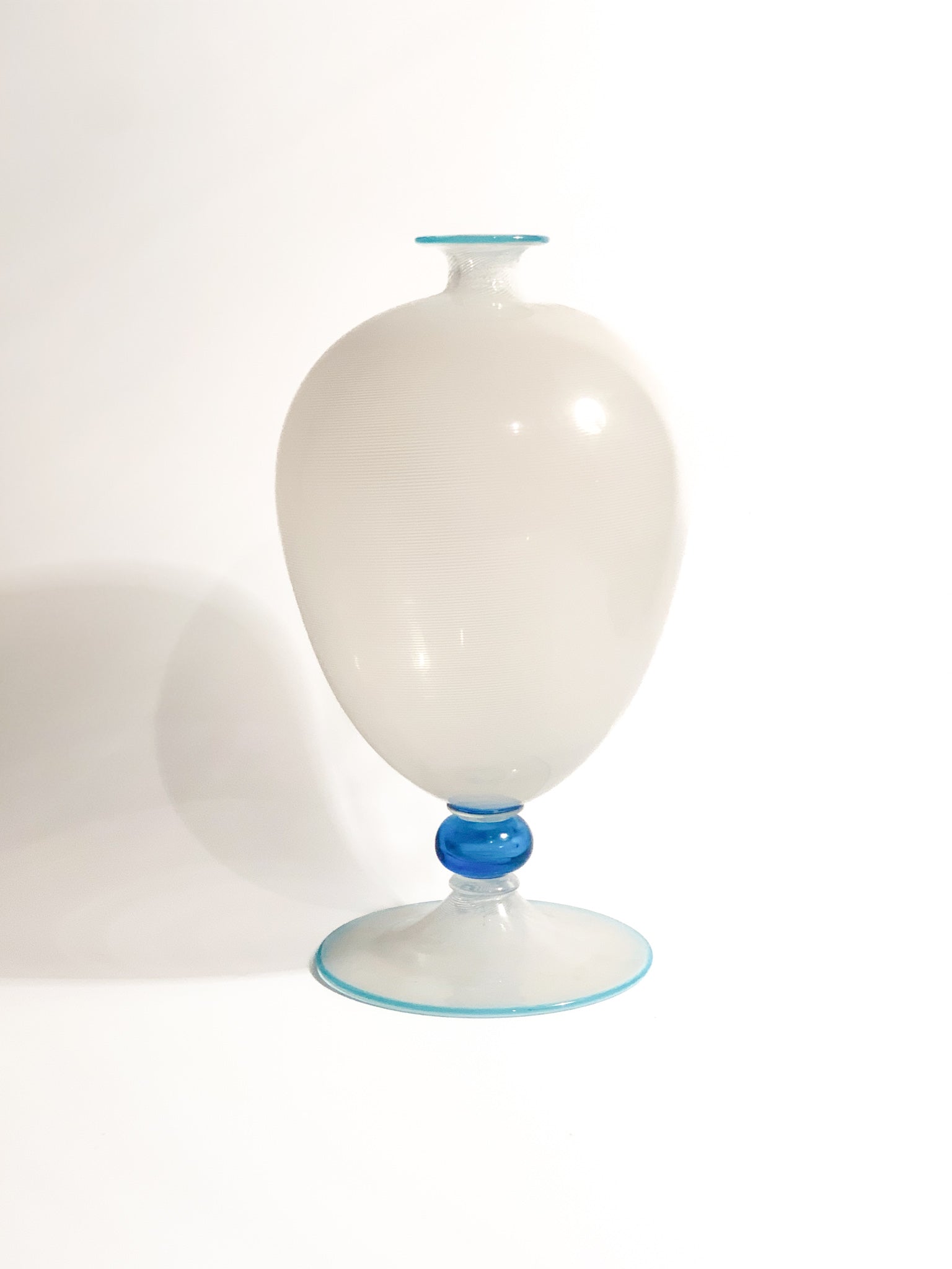 Vaso a Filigrana Modello Veronese in Vetro di Murano di Barovier & Toso Anni 50