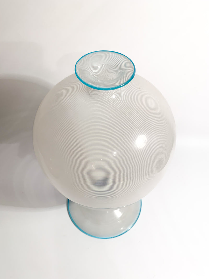 Veronese Model Filigree Vase in Murano Glass by Barovier & Toso, 1950s