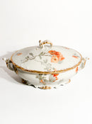 Pair of Limoges Porcelain Soup Tureens Hand-Painted 1960s