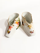 Coppia di Scarpette in Porcellana di Herend Dipinte a Mano Anni 60