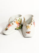 Coppia di Scarpette in Porcellana di Herend Dipinte a Mano Anni 60