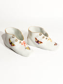 Coppia di Scarpette in Porcellana di Herend Dipinte a Mano Anni 60