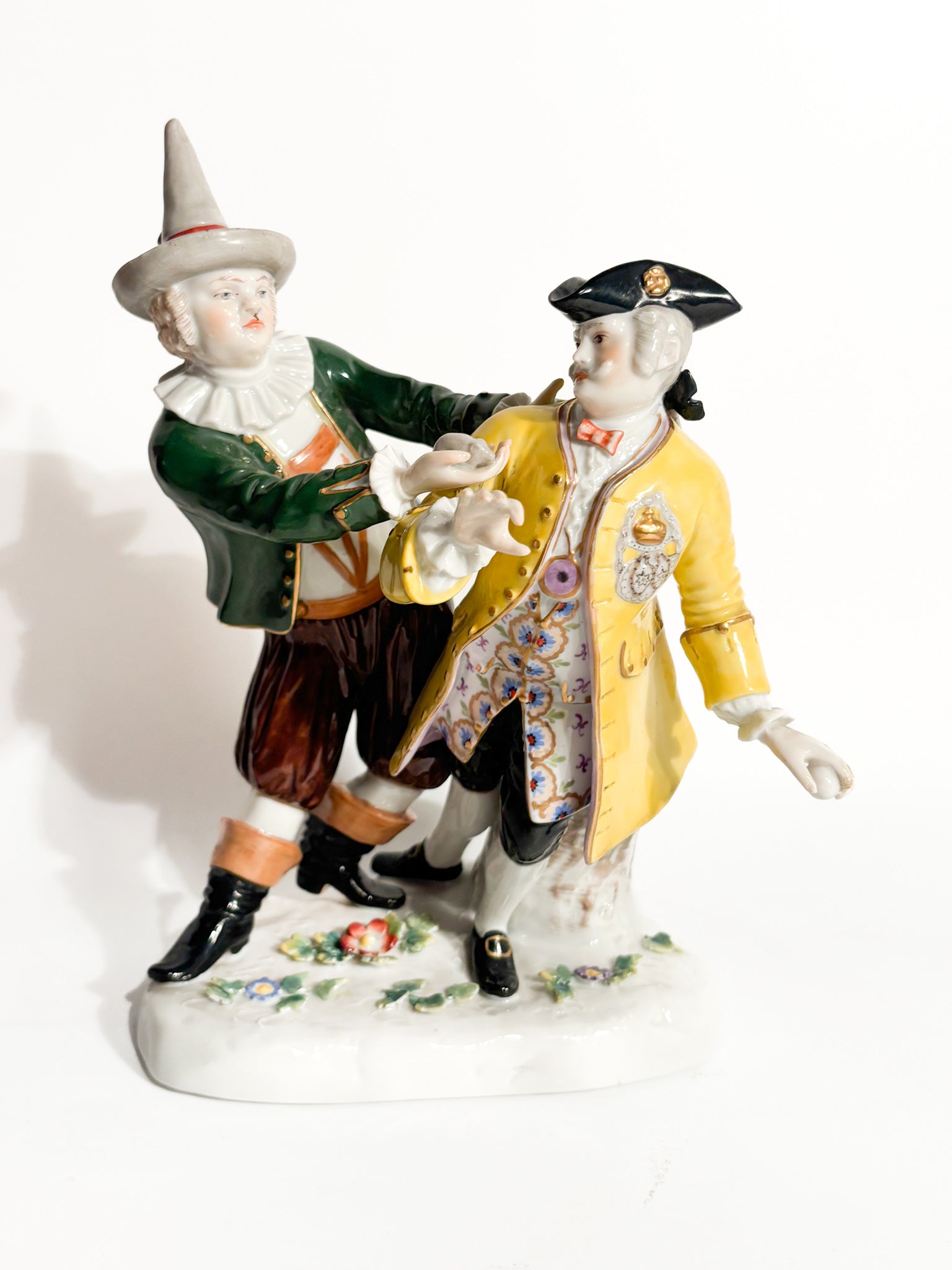 Polychrome Porcelain Sculpture Group from Ludwigsburg of the 1800s