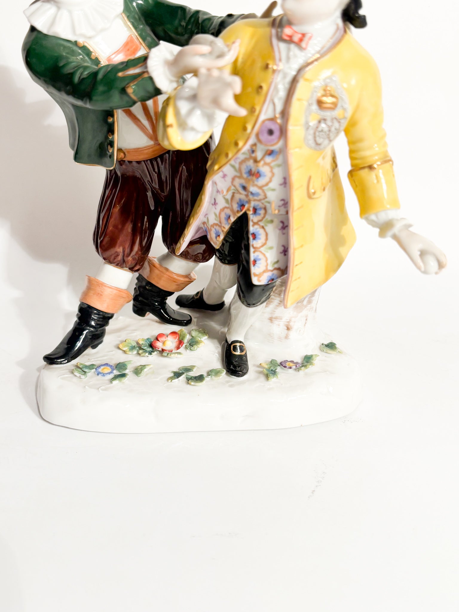 Polychrome Porcelain Sculpture Group from Ludwigsburg of the 1800s