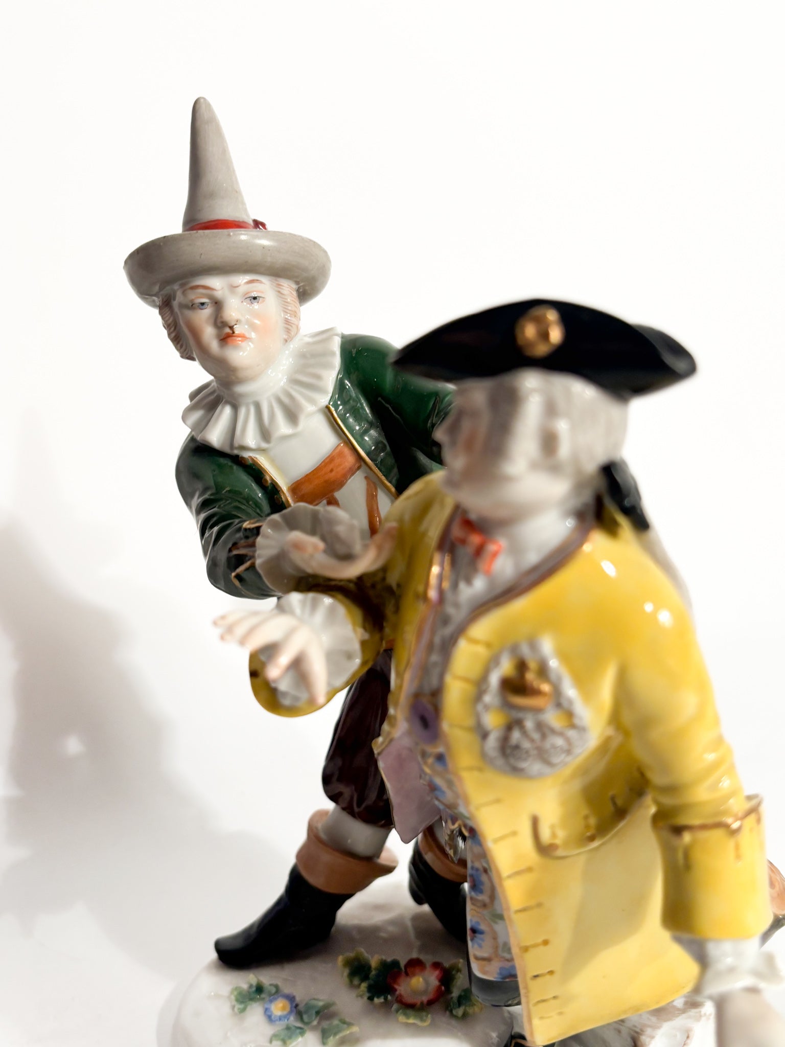 Polychrome Porcelain Sculpture Group from Ludwigsburg of the 1800s