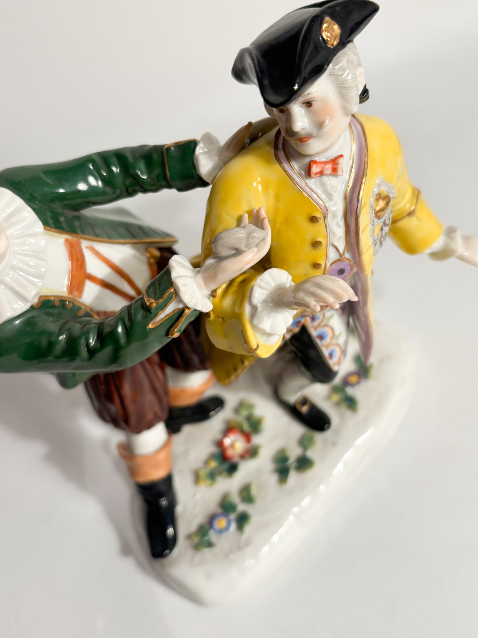 Polychrome Porcelain Sculpture Group from Ludwigsburg of the 1800s