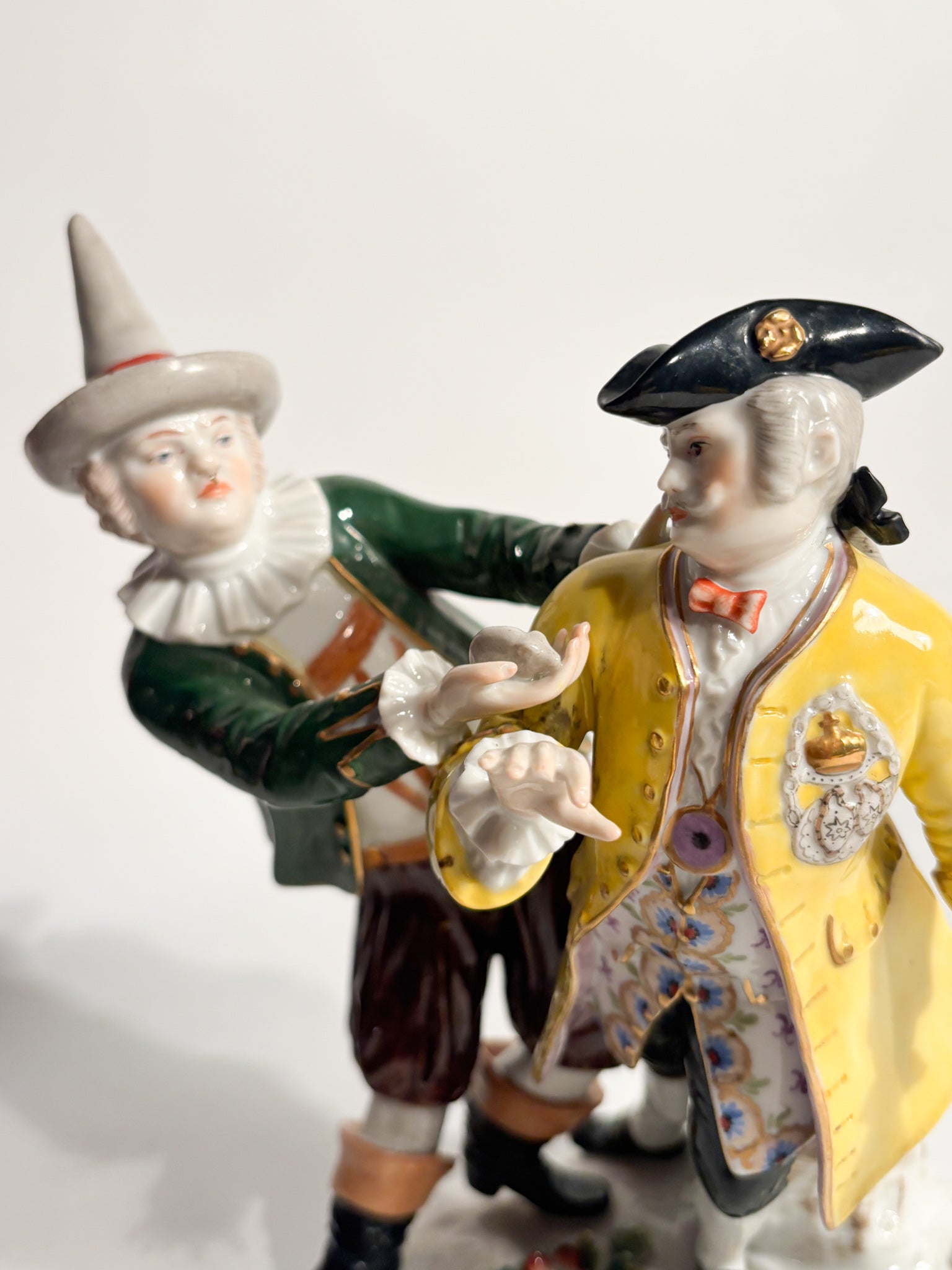 Polychrome Porcelain Sculpture Group from Ludwigsburg of the 1800s