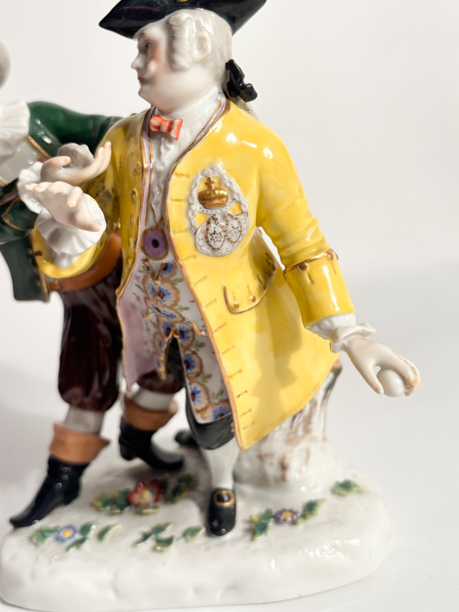 Polychrome Porcelain Sculpture Group from Ludwigsburg of the 1800s