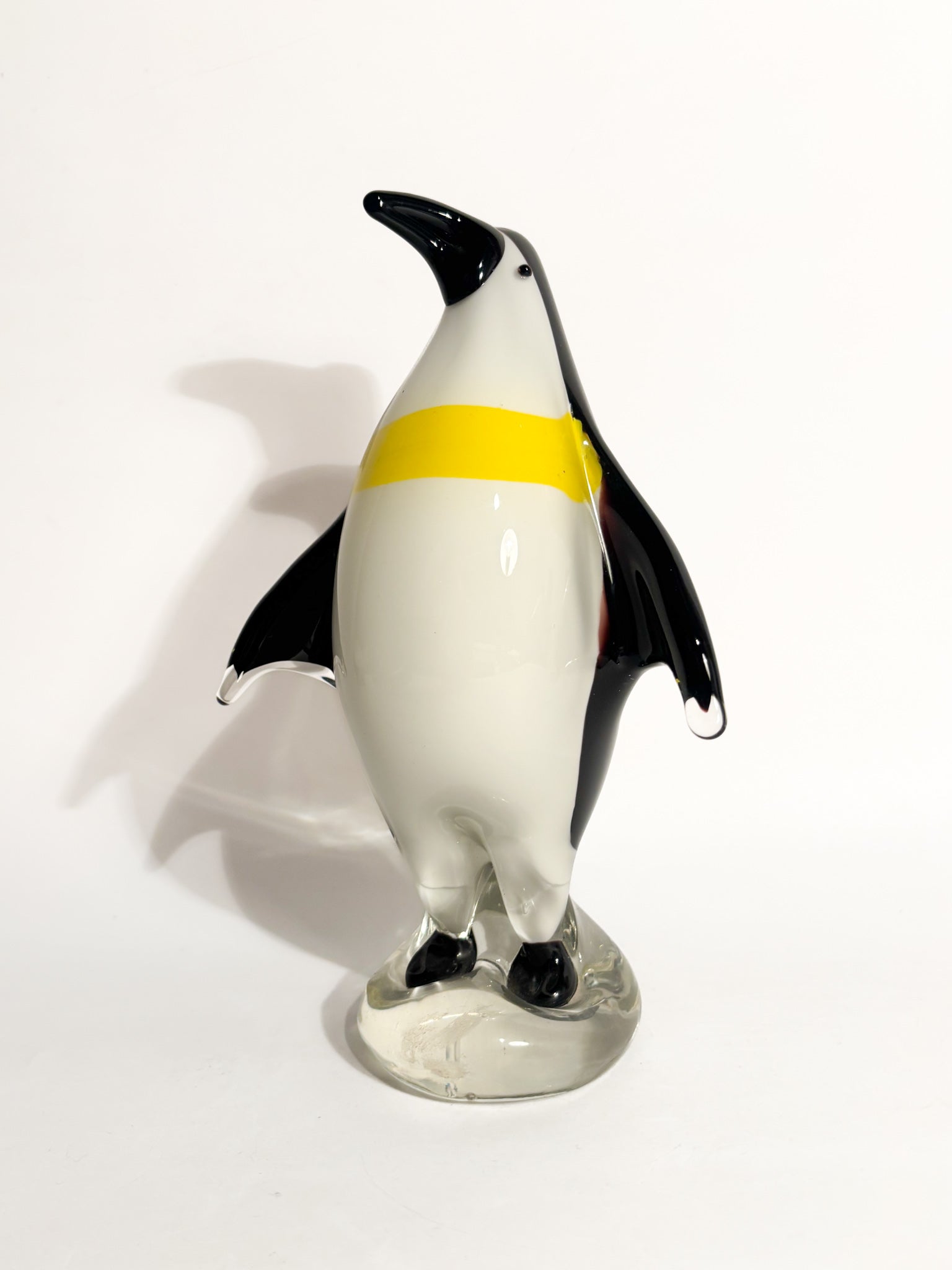 Scultura di Pinguino in Vetro di Murano Anni 80