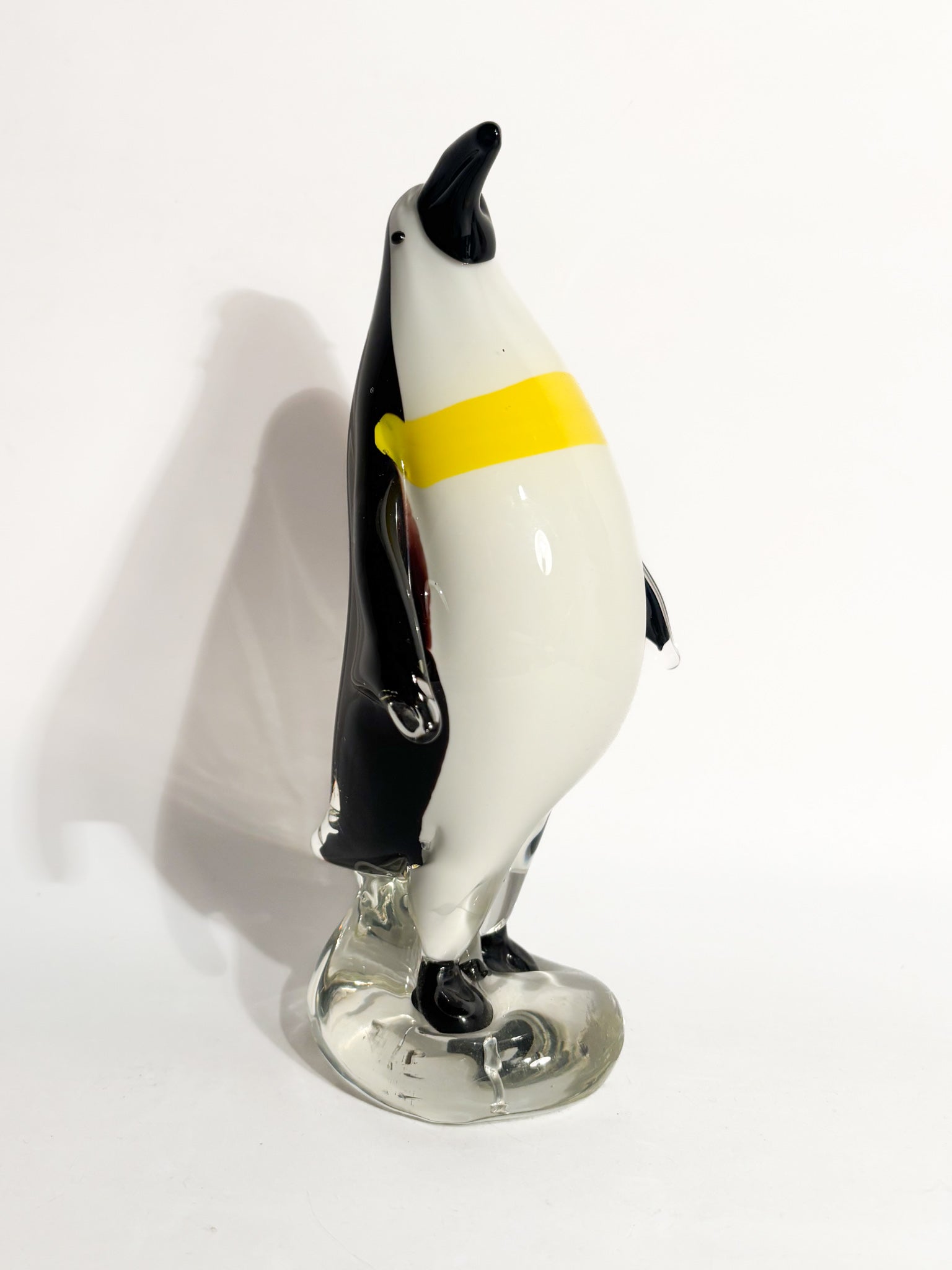 Scultura di Pinguino in Vetro di Murano Anni 80