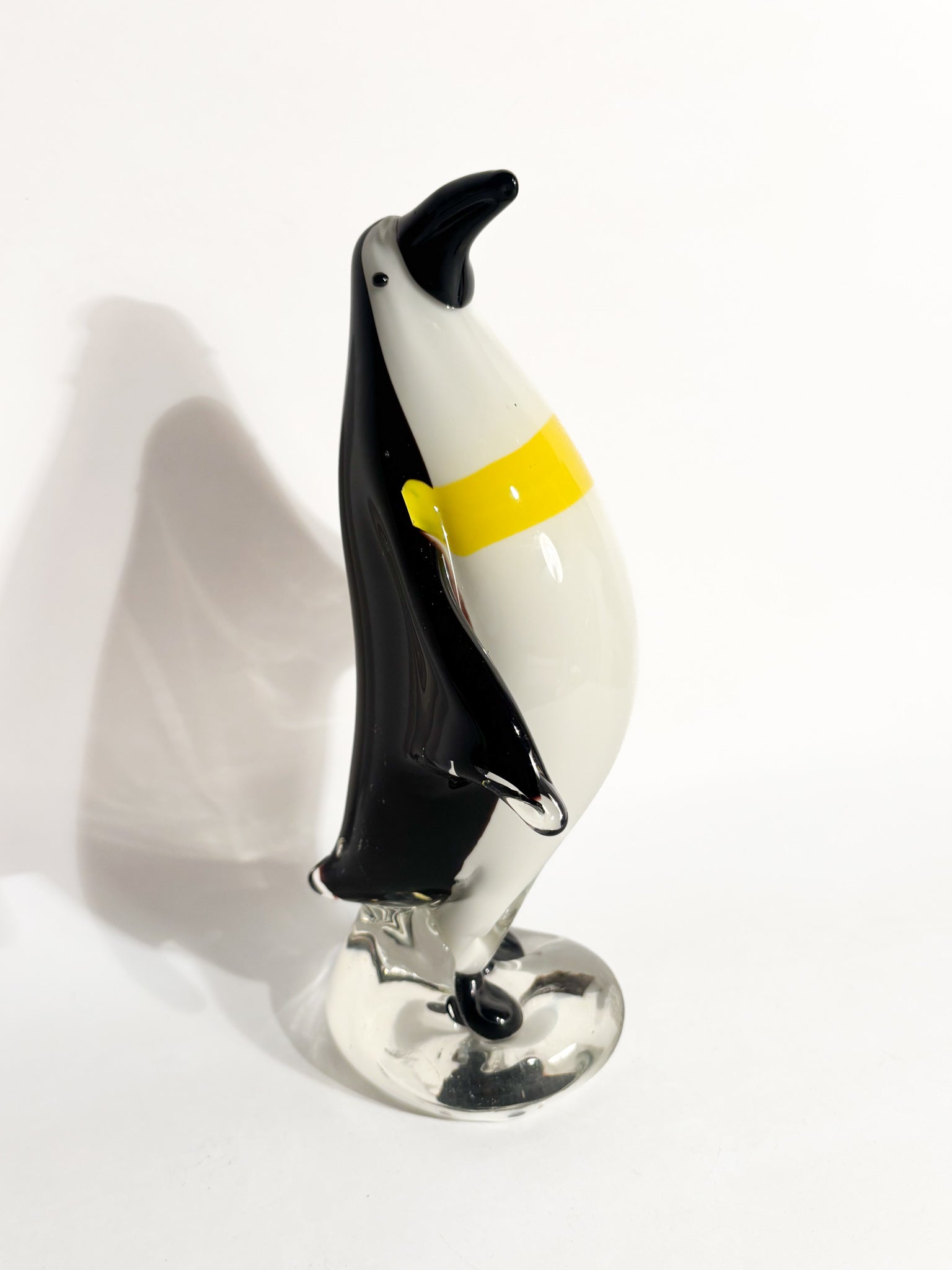 Scultura di Pinguino in Vetro di Murano Anni 80