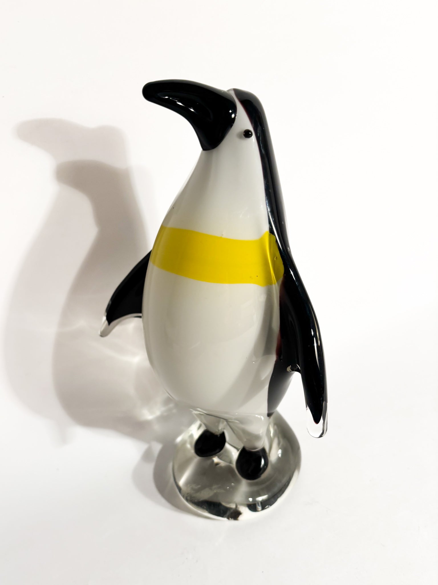 Scultura di Pinguino in Vetro di Murano Anni 80